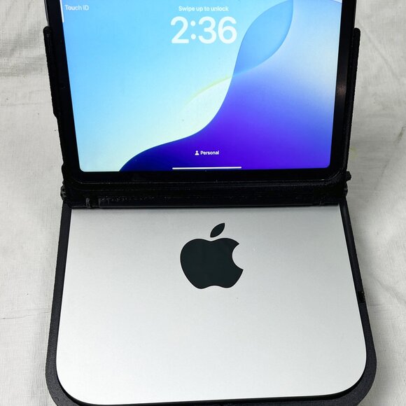 Portable All-in-One Carrying Case for Mac Mini M1/M2 & iPad Mini 6 Gen - Black - Picture 6 of 10